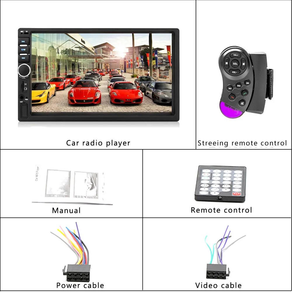 Podofo 2 din Car Radio Multimedia Player Autoradio Stereo 7\ Podofo 2 din Car Radio Multimedia Player Autoradio Stereo 7\