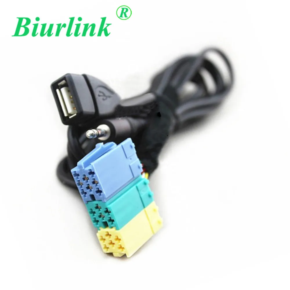 Biurlink 20PIN автомобильный cd-чейнджер Интерфейс 3,5 мм AUX USB аудио входной кабель адаптер для hyundai Kia