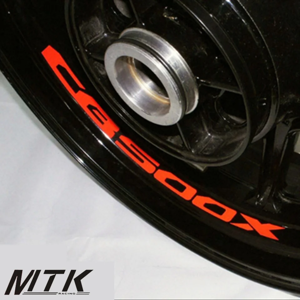 

MTKRACING CB500X 8 X CUSTOM INNER RIM DECALS WHEEL Reflective STICKERS STRIPES FIT HONDA CB 500X CB500X