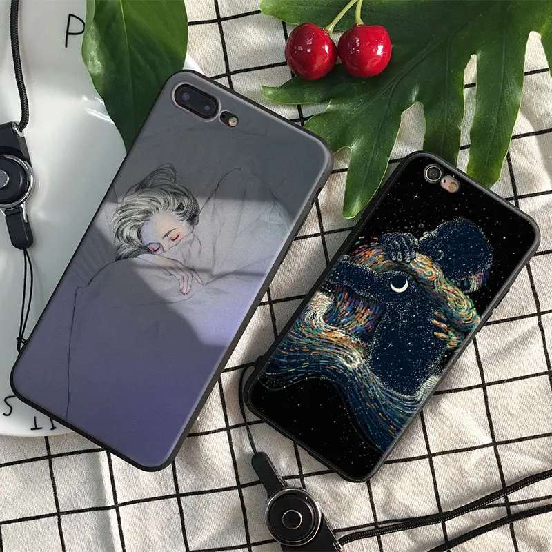 

Couple Lovers Romance soft silicone TPU Phone Case cover Shell For Apple iPhone 5 5s Se 6 6s 7 8 Plus X XR XS MAX