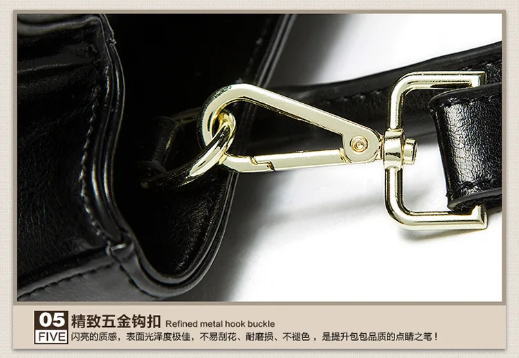 Real leather Luxury Women Handbag Shoulder Tote Bag Black Casual Ladies Leisure Crossbody Hand Bags (29)