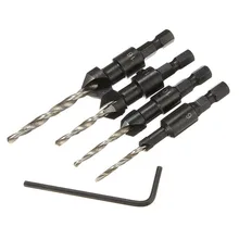 Limited Special Offer Ferramentas Herramientas Power Tool 4pcs Carpentry Countersink Drill Bit Set Woodworking Tools