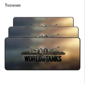 

Yuzuoan World of Tanks Logo Lock Edge Mouse Pad Large Pad to Mouse Computer Desk Mousepad Boy Gift Gaming Mice Mats For Gamer