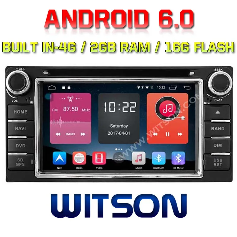 

WITSON Android 6.0 2GB RAM CAR DVD for TOYOTA Land Cruiser 100 series FORTUNER PRADO RunX+WIFI/4G supported+DSP+DAB+OBD+TPMS
