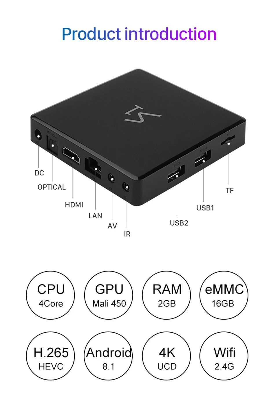 Leadcool S1 Android 8,1 IP tv Арабский Франция Tunisia Algeria QHD tv RK3229 2+ 16G 2,4 ГГц wifi IP tv лучше, чем X96Mini tv Box