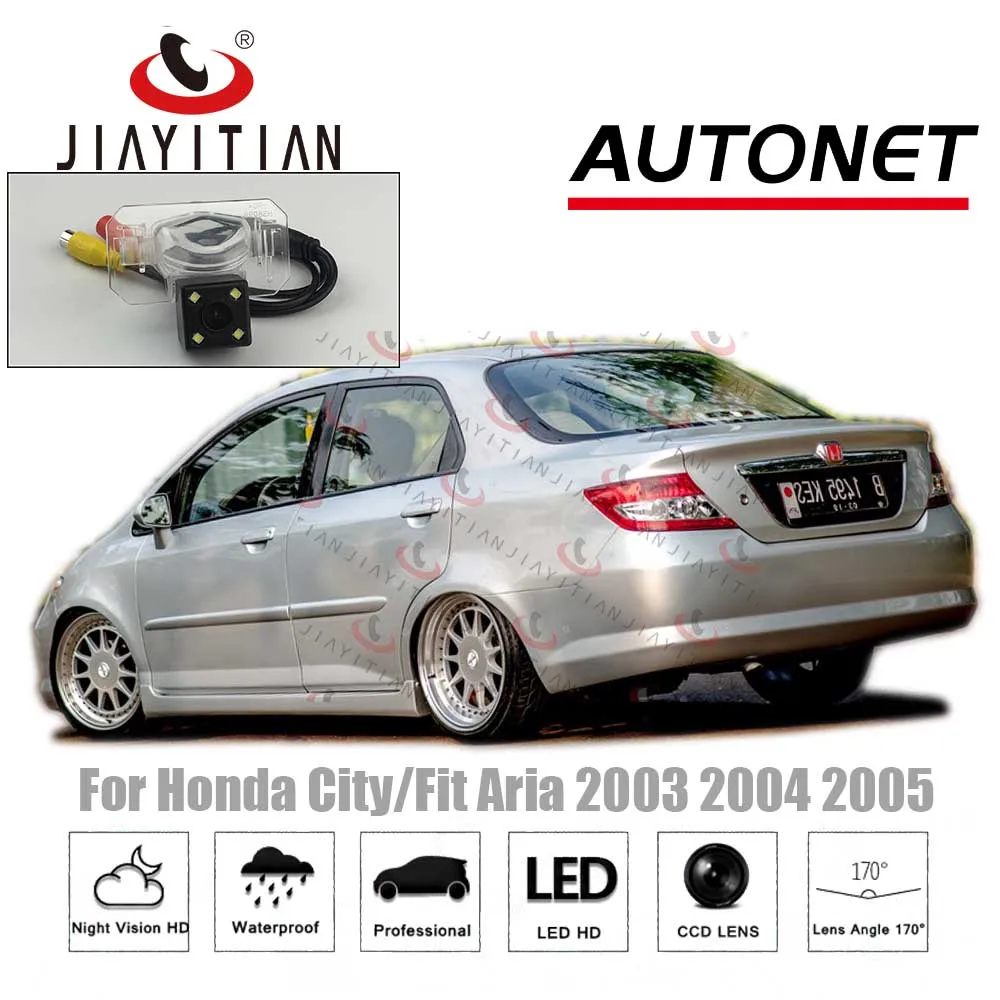 JiaYiTian камера заднего вида для Honda City GD8 2003 2004 2005 для Honda Fit Aria sedan 2002 камера заднего вида для номерного знака CCD