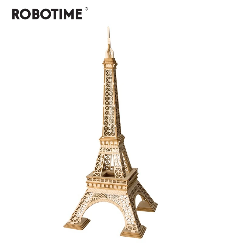 

Robotime DIY 3D Wooden Pairs Tower Puzzle Game Gift&Ornament for Children Kid Friend Model Building Kits Popular Toy TG501