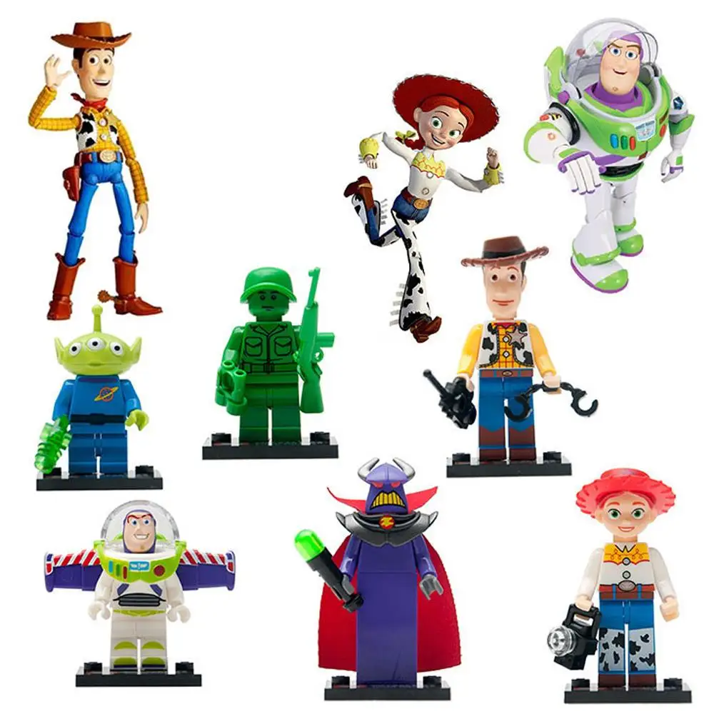 Buzz Lightyear 8pcs/lot movie Toy Story Kid Baby Toy Mini