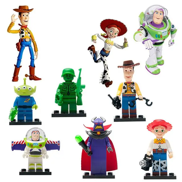 Buzz Lightyear 8pcs/lot movie Toy Story Kid Baby Toy Mini