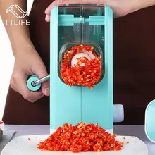 TTLIFE Multi-function Home Kitchen Manual Food Processor Meat Grinder Vegetable Chopper Quick Shredder For Meat/Vegetable/Spice