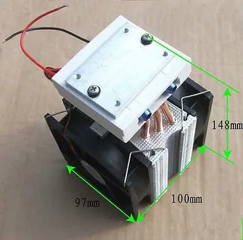 

Thermoelectric Peltier Refrigeration Water Cooling System Cooler fan with TEC1-1271 send to guanzhou