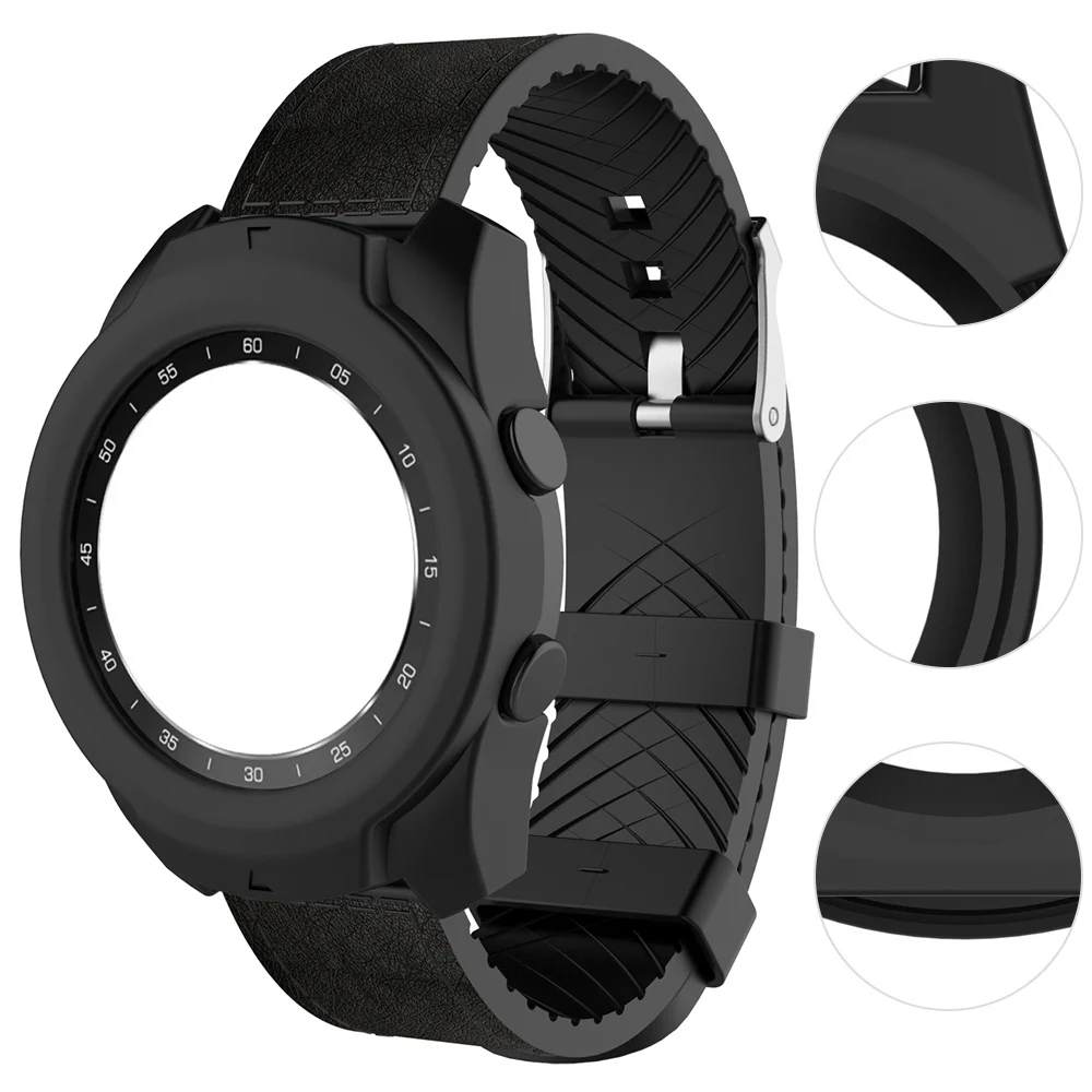 Защитный чехол Hangrui для умных часов Ticwatch Pro чехлы с полным покрытием силиконовый