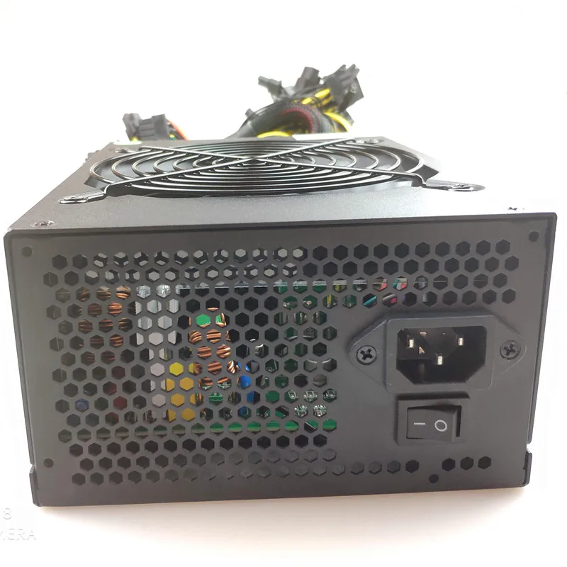 T. f. SKYWINDINTL 2000 واط PC امدادات الطاقة 2000 واط ATX 12 فولت ETH عملة التعدين مينر إمدادات الطاقة Pfc النشطة PSU دعم 8 GPU ماكس 2400 واط
