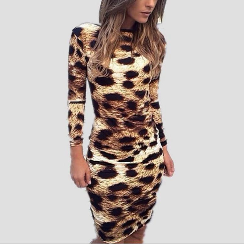 animal print dress bodycon