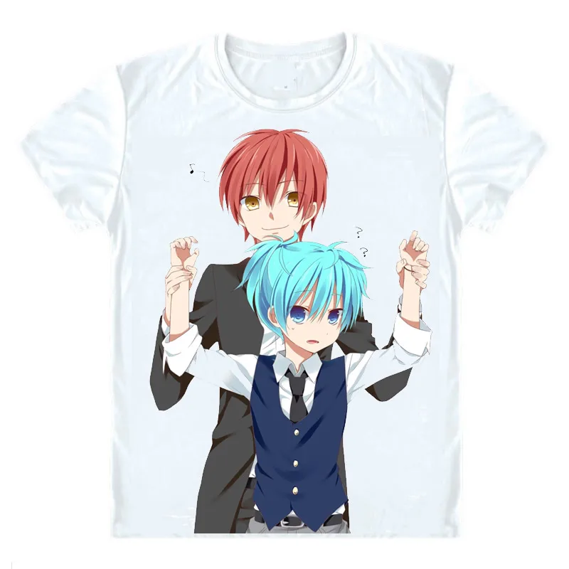 

Assassination Classroom Ansatsu Kyoushitsu T-Shirts Short Sleeve Shirts Anime Manga Akabane Karma Karuma Class 3-E Cosplay Shirt