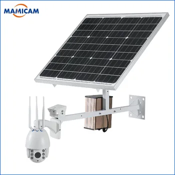 

60W Solar Power Panel IP Camera Wifi 1080P HD 3G 4G SIM Card PTZ Solar Camera Outdoor 5X Optical Dome CCTV Video Security Cam