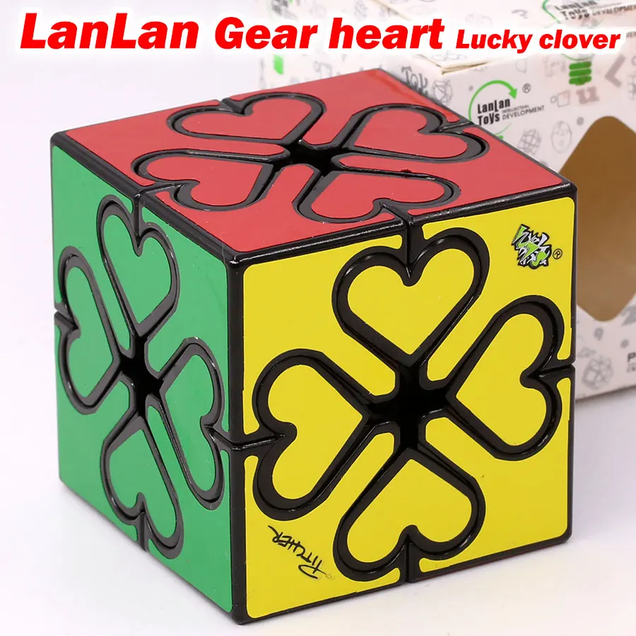 

Puzzle Magic Cube LanLan Gear heart Lucky clover strange shape professional speed cube educational Logic game romantic gift toy