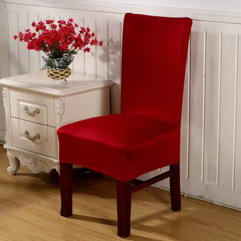 Чехлы на стулья из спандекса для свадьбы, столовой, офиса, банкета, эластичные чехлы на стулья - Цвет: colour14