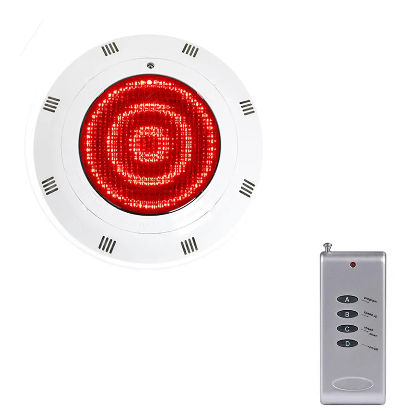 

24 LED RGB Underwater Swimming Pool Light Multi-Color 12V 24W RGB+Remote Controller Outdoor Lighting aterproof Underwater Lamp