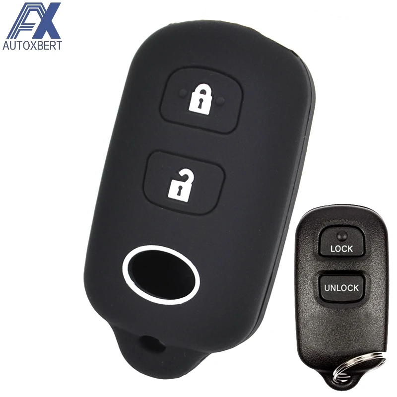 

AX For Toyota Prius RAV4 Sequoia Sienna Solara Tacoma Yaris Tundra Avalon Silicone Car Remote Key Fob Shell Cover Case