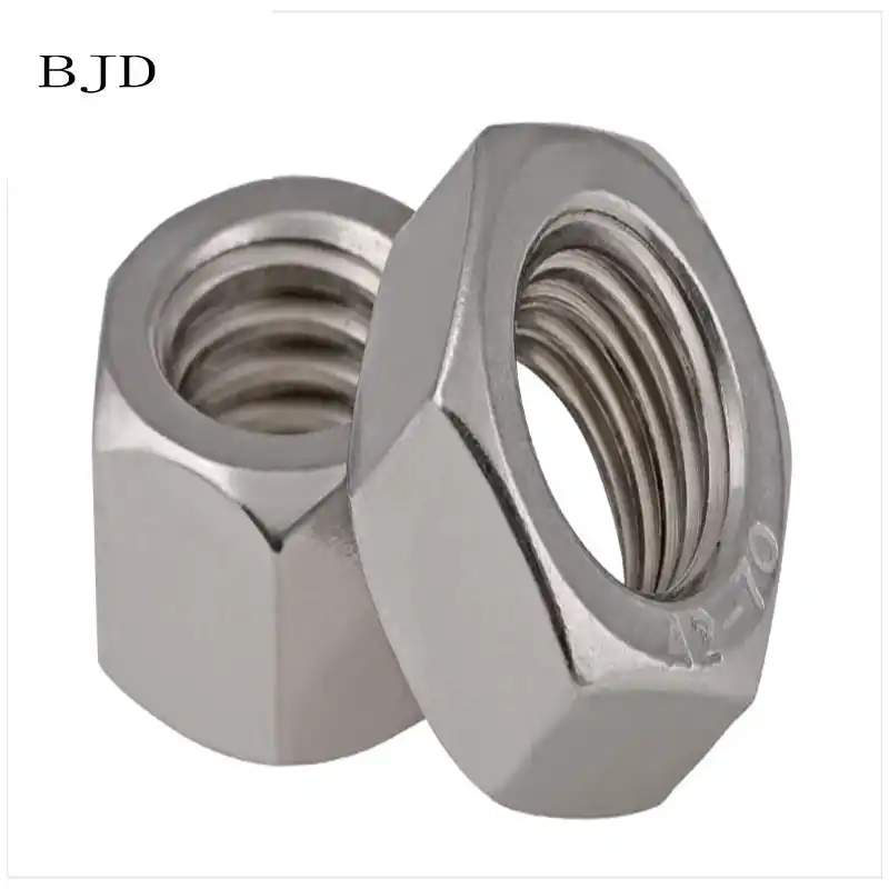 Hexagonal tuercas rosca fina din 934 acero inoxidable va2 m8 m10 m12 m14 m16 m18...
