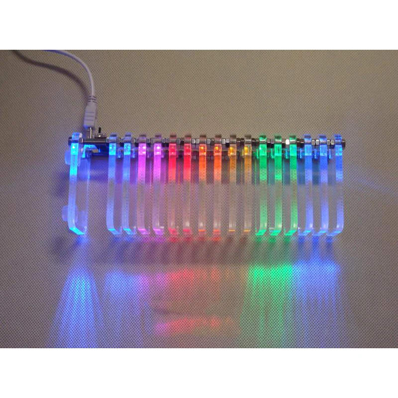 KS16 LED Level Display Music Spectrum VU Tower Fantasy Crystal Sound Column Electronic KS16 LED Level Display Music Spectrum VU Tower Fantasy Crystal Sound Column Electronic