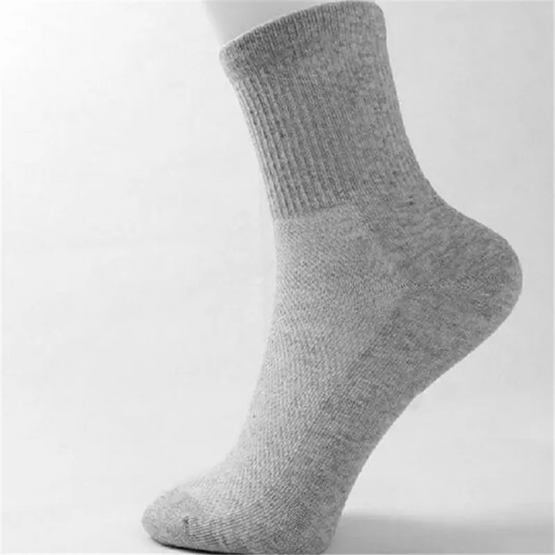 10 пар/лот, высокое качество, мужские весенне-летние Черные Сетчатые носки, мужские хлопковые носки, мужские серые носки, H-45