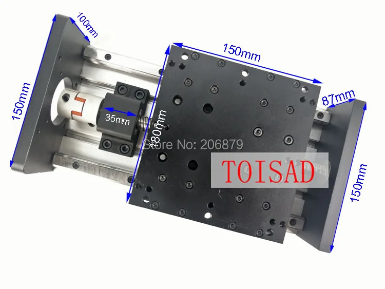

GX150 1605 Ballscrew 400mm Effective Travel Rail Linear Guide Moving Table Slide Module Motion Without Motor CNC Machine