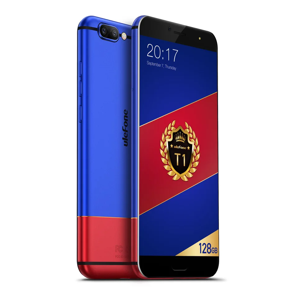 Мобильный телефон Ulefone T1 Premium Edition, Android 7,0, четыре ядра, 6 ГБ ОЗУ, 128 Гб ПЗУ, 16 МП, две камеры, отпечаток пальца, глобальная версия