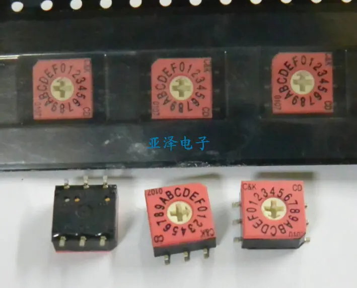 

5PCS/LOT American patch CD16RMOSB rotary encoder switch, 16 bit BCD dial code switch, 0-F positive code