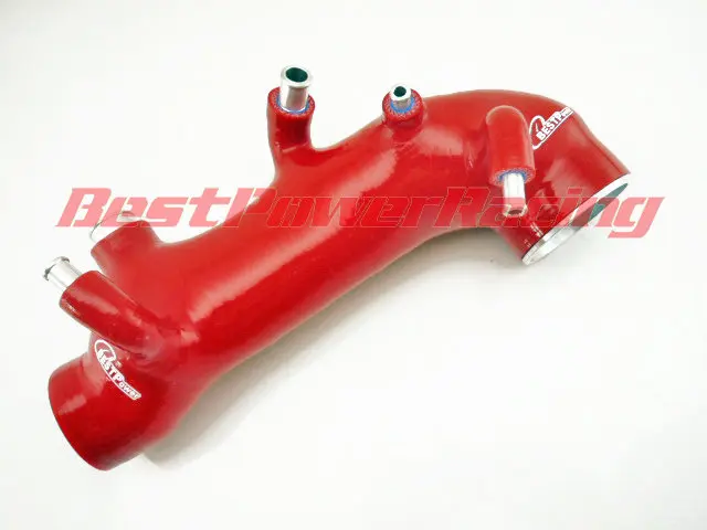 Силиконовые потребление индукции шланг для 08 09 10 11 Subaru Impreza WRX STI GRB GH8 Ver10 красный