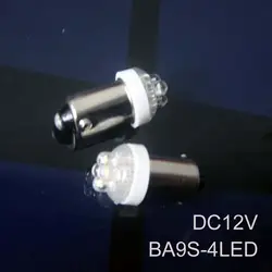 Высокое качество 12 В BA9S LED Индикаторы приборной панели, 12 В BA9S светодиодный индикатор Бесплатная доставка 4 шт./лот