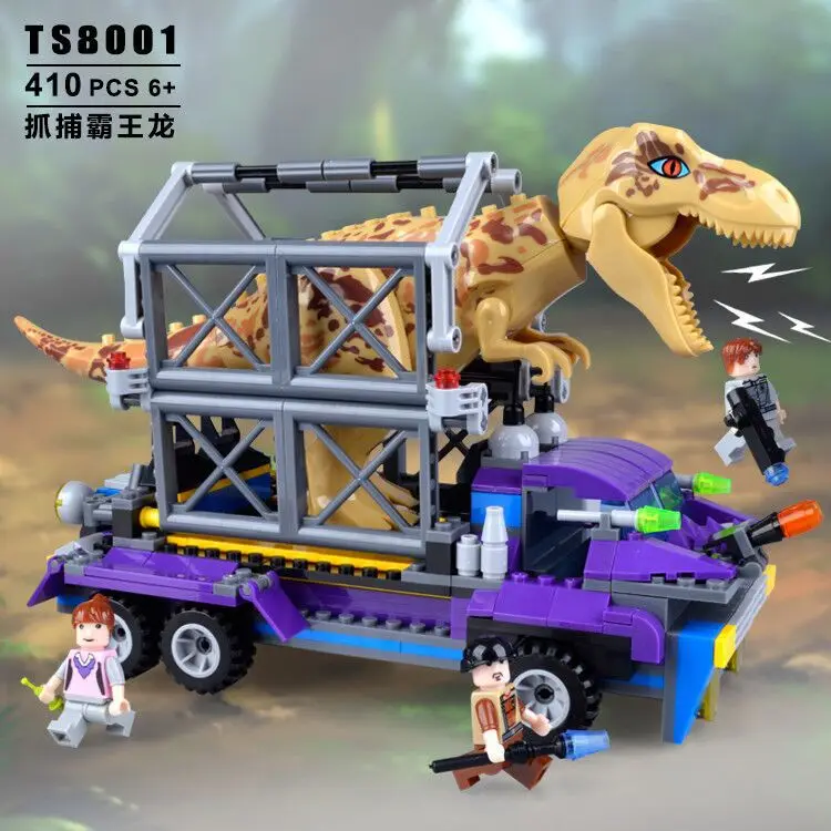 

2019 New TS8001 Capture Tyrannosaurus Scene Building Blocks Brick Dinosaur Animal Figure Toys For Children Compatible Legoingly