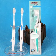 Nano уголь натурального бамбука Зубная щётка взрослых Двухместный Ultra Soft Зубные щётки для Уход за полостью рта Путешествия зубная Кисточки