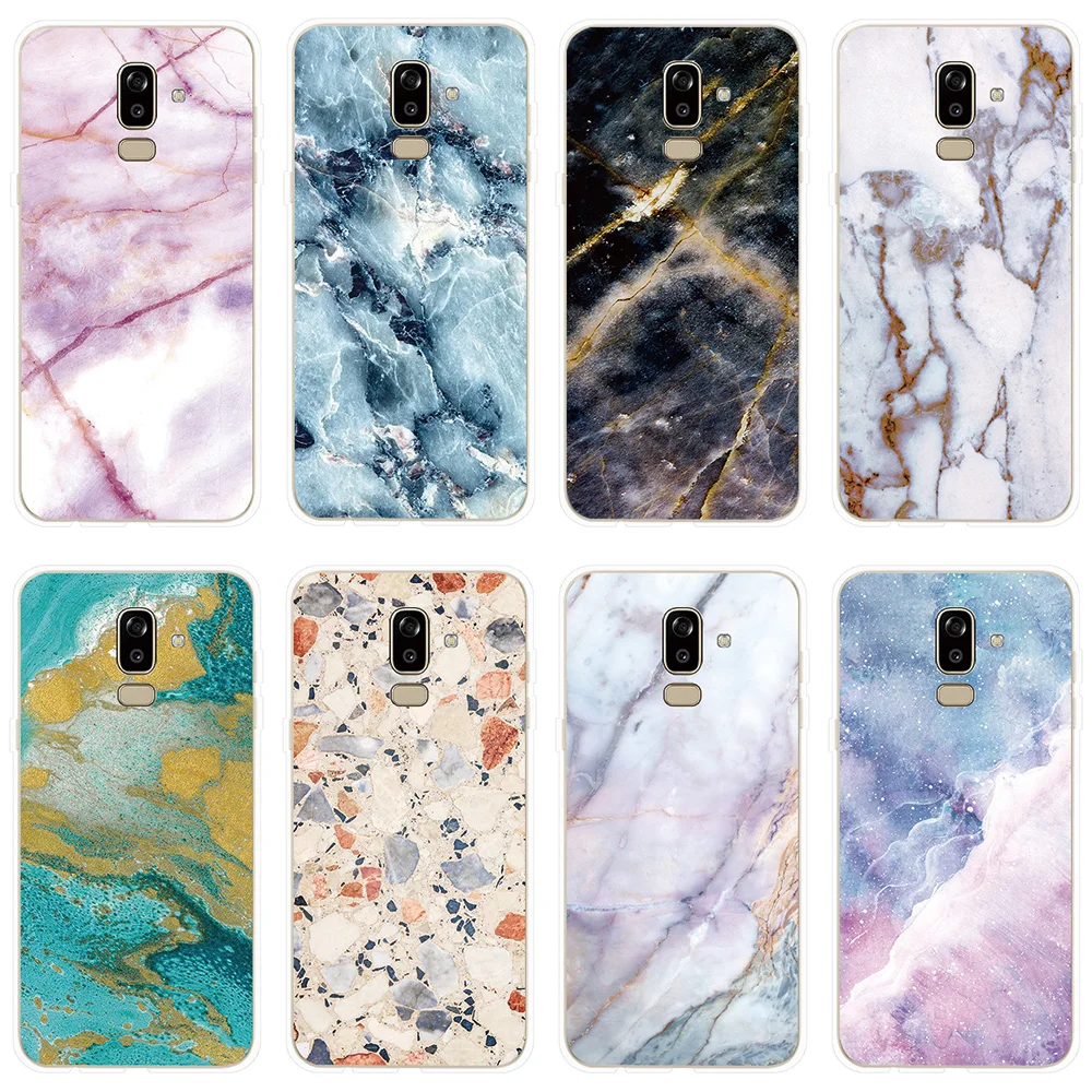 

Phone Case For Samsung Galaxy J4 J6 J8 2018 J2 Pro Cover Marble Pattern For Samsung J1 J3 J5 J7 Prime 2017 2016 2015 Cover Case