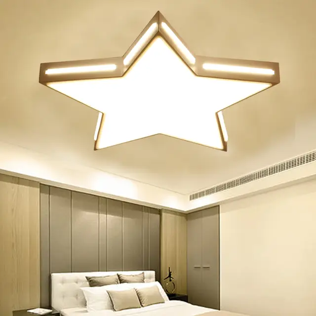 Us 163 76 8 Off Children Bedroom Bedroom Ceiling Light Hot Creative Modern Simple Led Warm Stars Boys And Girls Children S Room Lights Lo7214 In