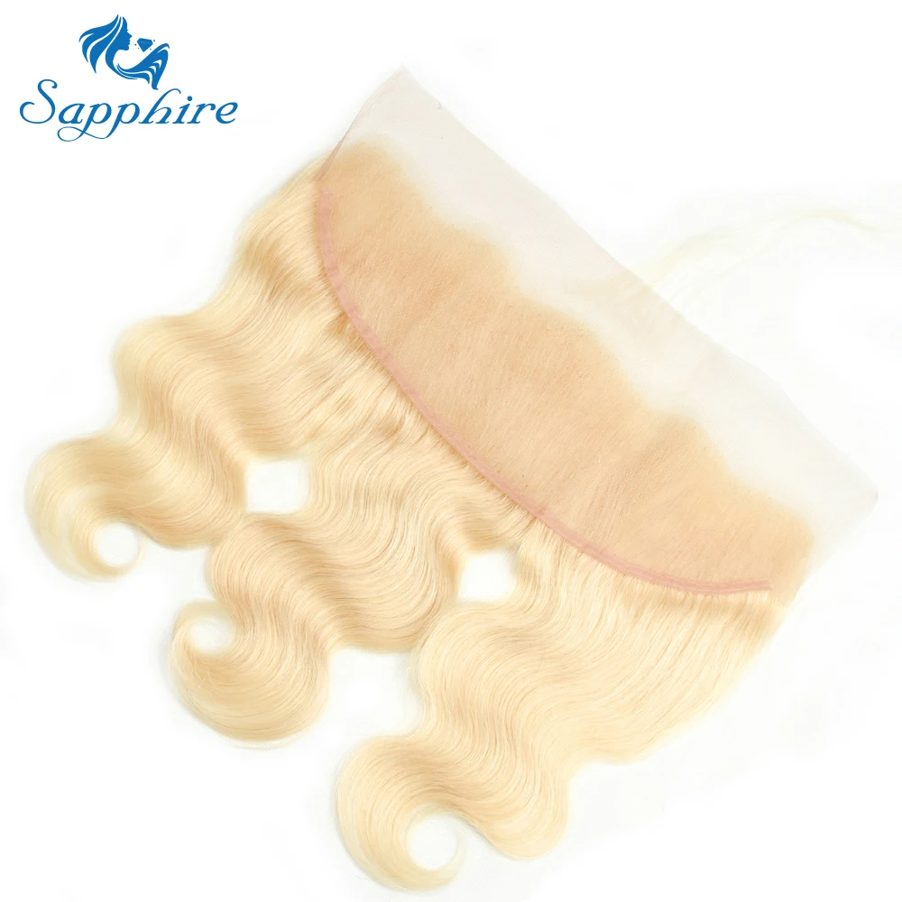Сапфир 613 полный блондинка бразильский Реми Человеческие волосы Синтетический
