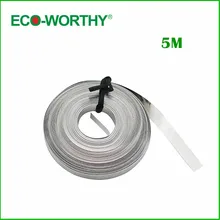 ECO-WOTHRY 5m Meters 5mm Wide Bus Wire 5m Solar Cell Bus Bar Wire for DIY Solar Panel