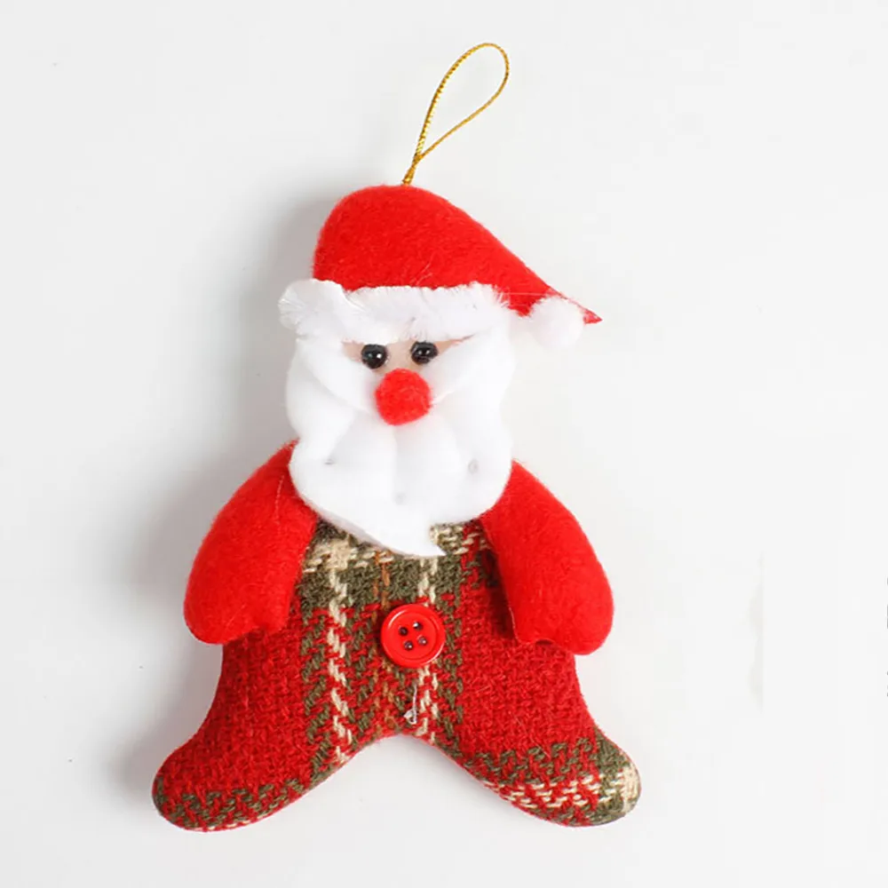 Рождественские елочные украшения Санта Клаус снеговик лося маленькая кукла елочные игрушки подвеска Navidad