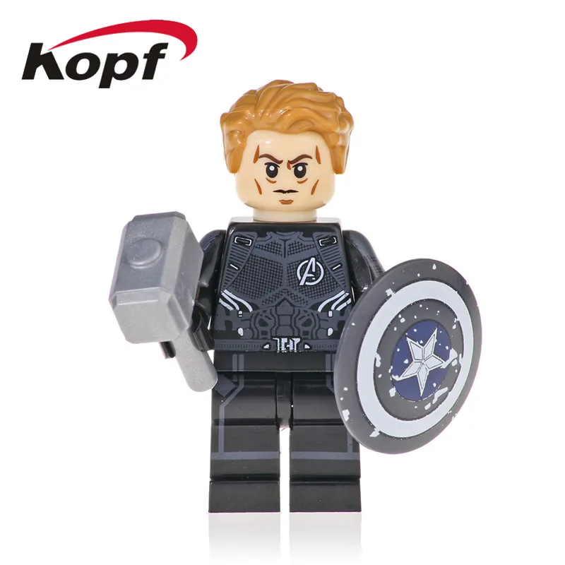 

Building Blocks The Avengers 4 INFINITY WAR Super Heroes Thor Captain America Thanos Iron Man Figures Toys For Children KF1127