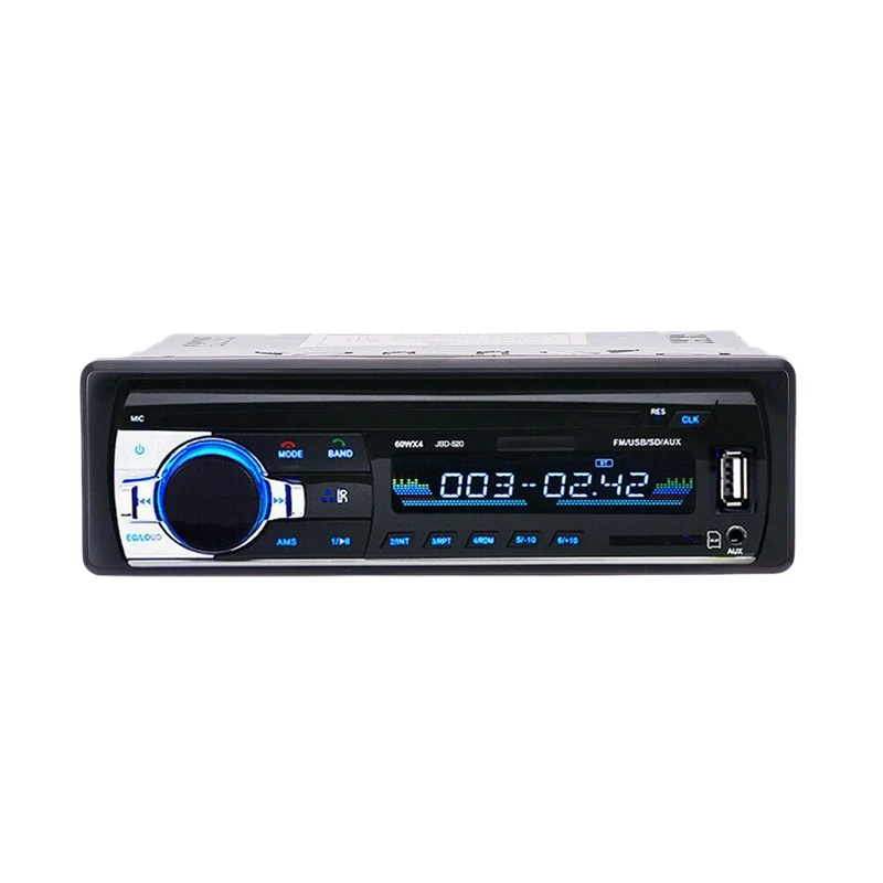 12 В автомобильный стерео fm-радио mp3-плеер аудио Поддержка Bluetooth телефон с Usb/Sd Mmc портом Автомобильная электроника Встроенный 1 Din - Цвет: Black