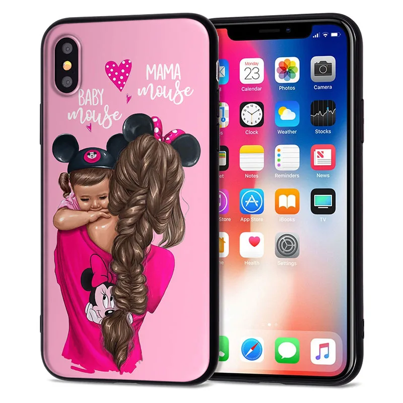 Чехол для Funda iPhone 11 Pro 5 5S SE 6 6S 7 8 Plus X XS Max Love Baby, чехол для iPhone 7, мягкий чехол из ТПУ для iPhone XR