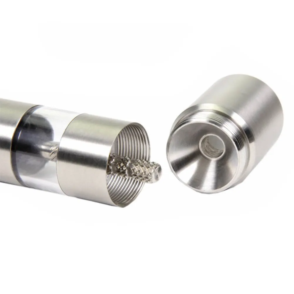 

Stainless Steel Pepper Mill Salt Shaker Grinder Combo Push Button for Travel DTT88