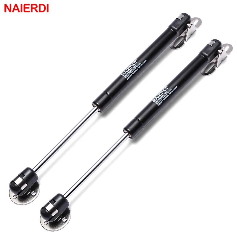 2PCS NAIERDI Cabinet Door Gas Spring Hinges 6-15KG Kitchen Cupboard Hydraulic Hinge Strut Lid Support Box Furniture Hardware