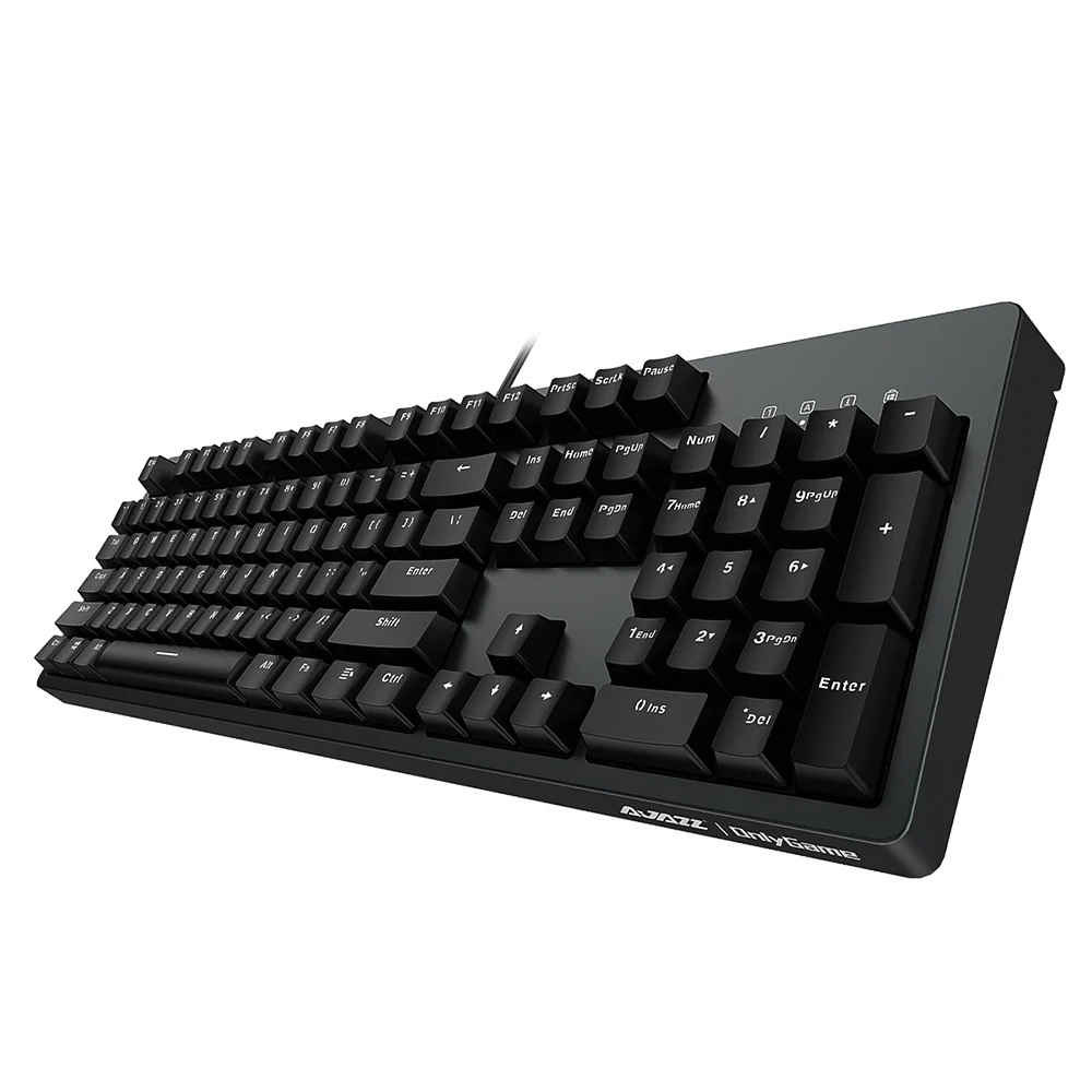 

AJAZZ Mechanical Keyboard Professional 104 keys Gaming Keyboard Blue Red Brown Switch Wired White Backlit Keyboard Cherry switch