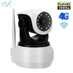 YSA дома 1080 P HD IP камера беспроводной Wi Fi 3g 4 г SIM карты 2MP камера слежения за детьми двухстороннее аудио ИК Ночное Видение наблюдения Cam