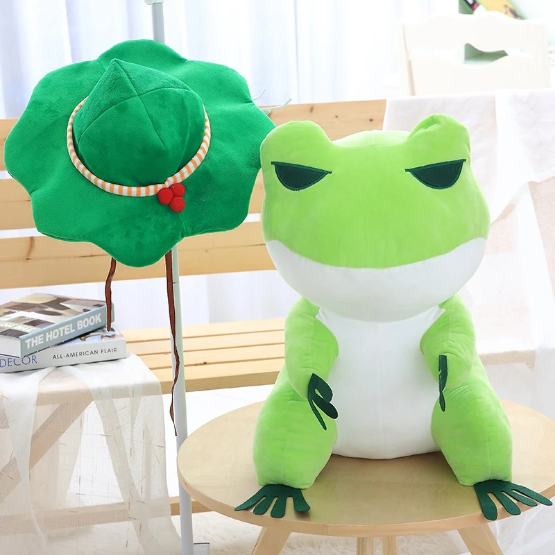 25cm/35cm 1pc Cute green Frog Plush Toys Kawaii Frogs Stuffed Doll