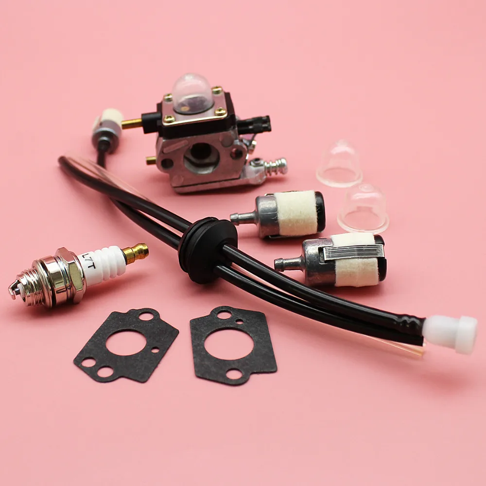 Carburetor Primer Bulb Spark Plug Fuel Filter Line Grommet Kit For Mantis Tillers Cultivator 7222 7225 7230 Zama C1U-K54A Part Carburetor Primer Bulb Spark Plug Fuel Filter Line Grommet Kit For Mantis Tillers Cultivator 7222 7225 7230 Zama C1U-K54A Part