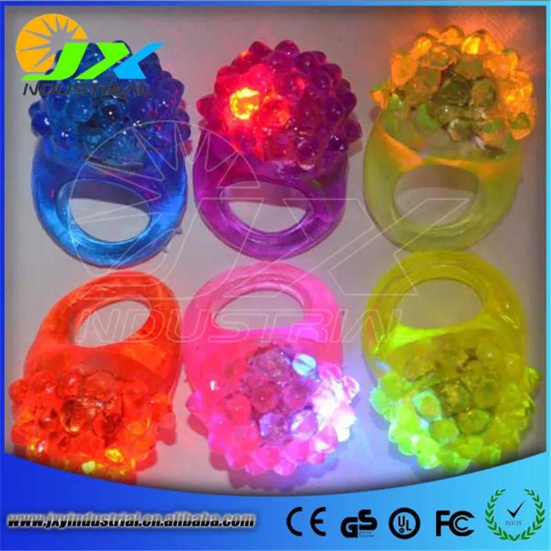 Glow Jelly Ring Party Cosplay Accessories LED Flashing Light Ring