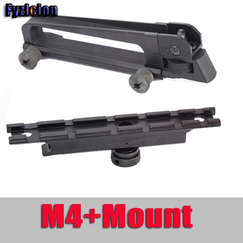 

Tactical M4 M16 AR15 Detachable Standard Carry Handle Mount Aluminum and Steel Construction Rear Adjustable Sight for 20mm Rail